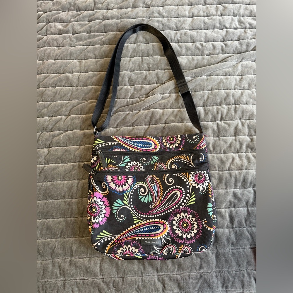 Vera Bradley Triple Zip Lighten Ul Hipster Crossbody - Bandana Swirl